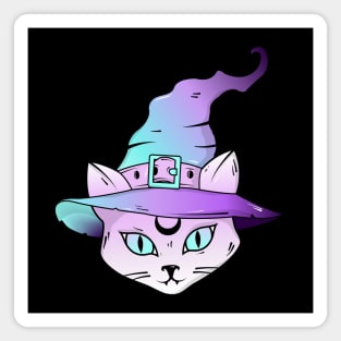 Witchy Cat Magnet